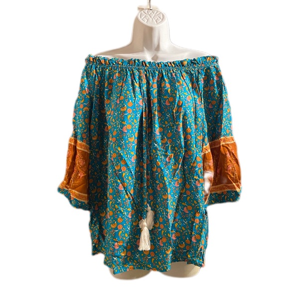 Gaovot Tops - Bohemian Gaivot Off Shoulder Shirt, NWT, Size XL